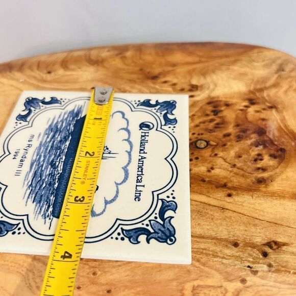 Holland America Line Cruiseline Ms Ryndam III 1994 Ceramic Coaster - Picture 5 of 6